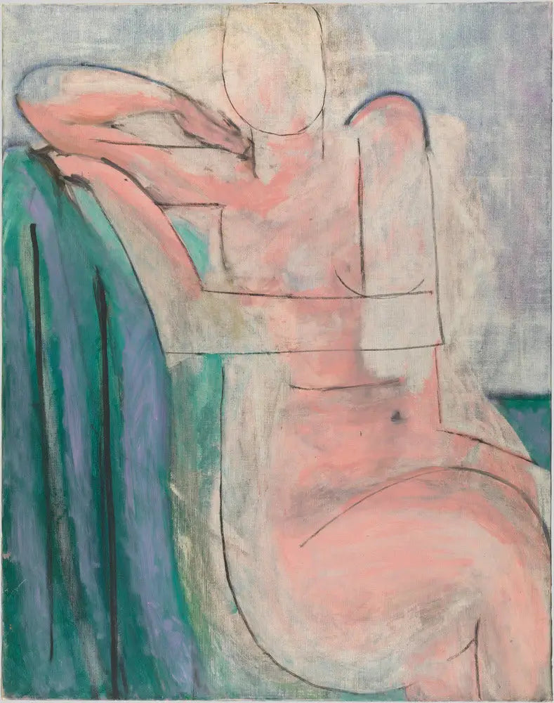 Nu rose assis - Henri Matisse image 1 reproduction de peinture à l’huile
