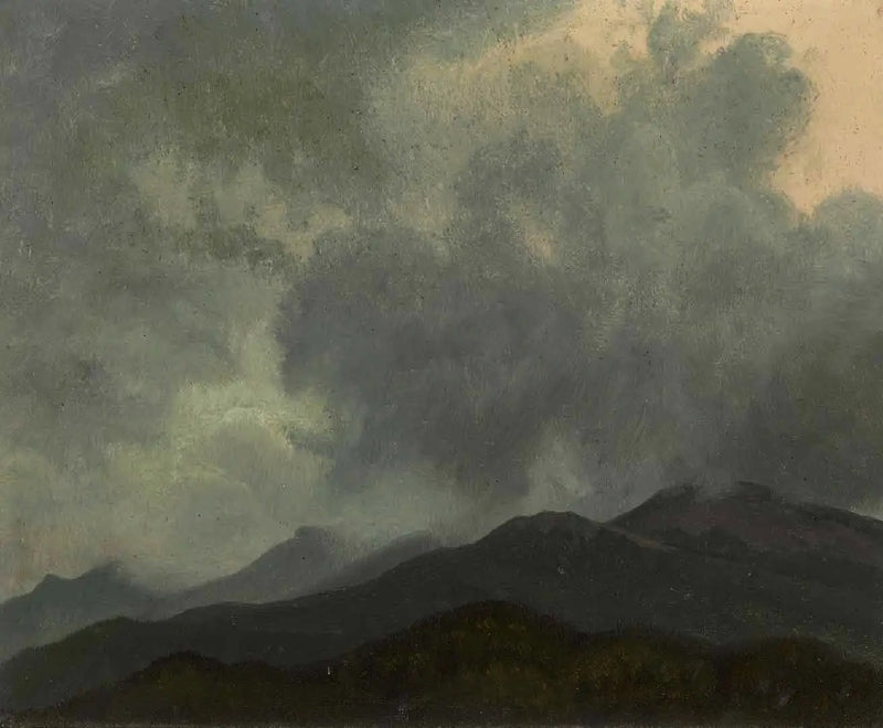 Turbulente Wolken, Weiße Berge, New Hampshire - Albert Bierstadt