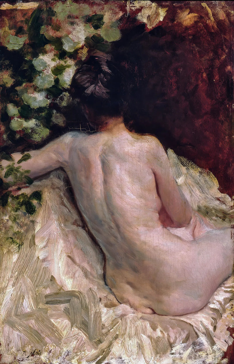 Rückenakt (Léontine) - Giuseppe De Nittis