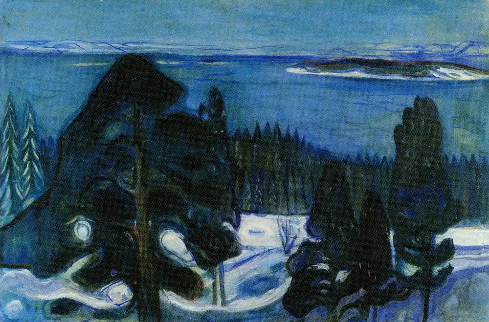 Nuit d'hiver - Edvard Munch image 1 reproduction réalisée par Alpha Reproduction
