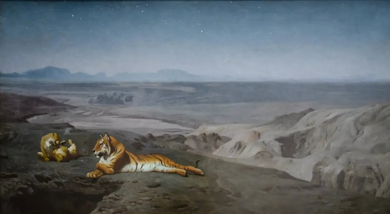 Nacht in der Wüste - Jean-Léon Gérôme