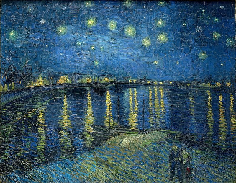 Die sternenklare Nacht über dem Rhône - Vincent van Gogh
