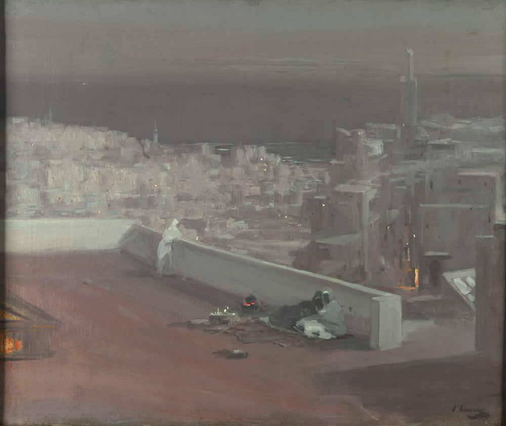 Nuit, Tanger - John Lavery image 1 copie de tableau peinte à la main