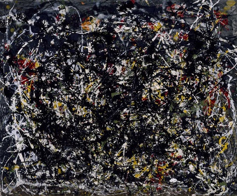 Numéro 6 - Jackson Pollock image 1 copie de tableau peinte à la main