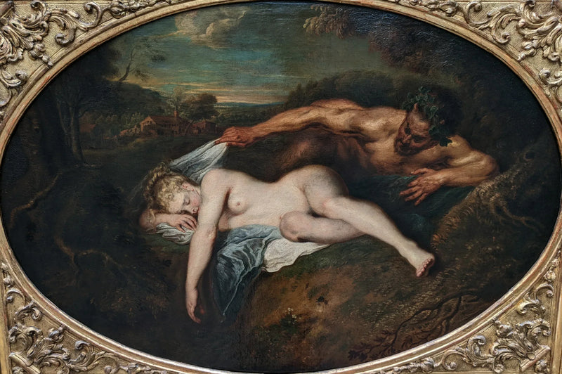 Nymphe und Satyr - Antoine Watteau