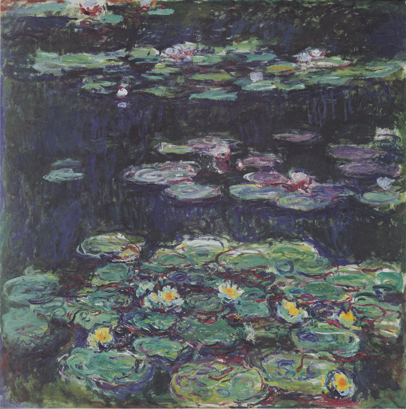 Weiße und gelbe Seerosen - Claude Monet