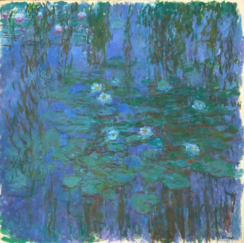 Blaue Seerosen - Claude Monet