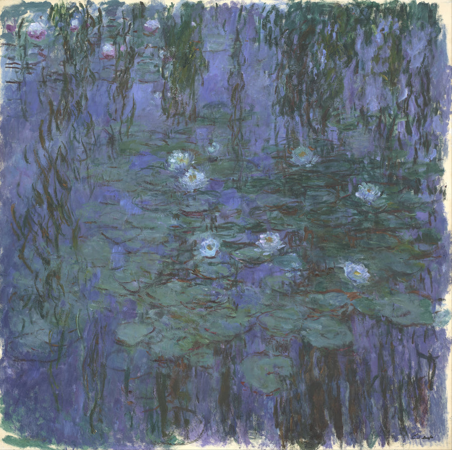 Blaue Seerosen - Claude Monet