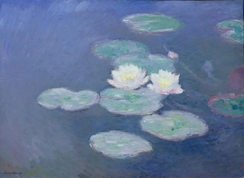 Seerosen, Abendeffekt, Marmottan W1504 - Claude Monet