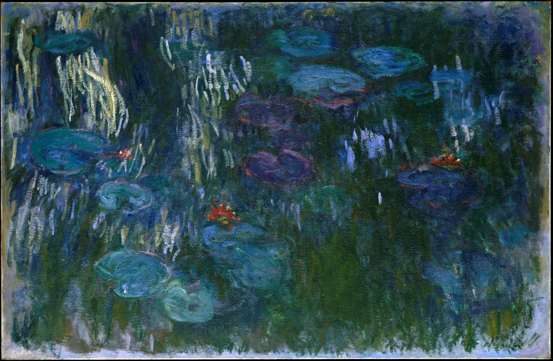 Seerosen mit Weidenreflexionen, Met W1858 - Claude Monet