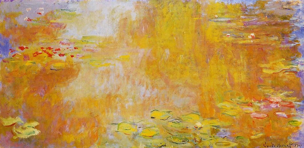 Les Nymphéas à Giverny de Claude Monet, vers 1917–1919 – Musée d’Arts de Nantes, W1886