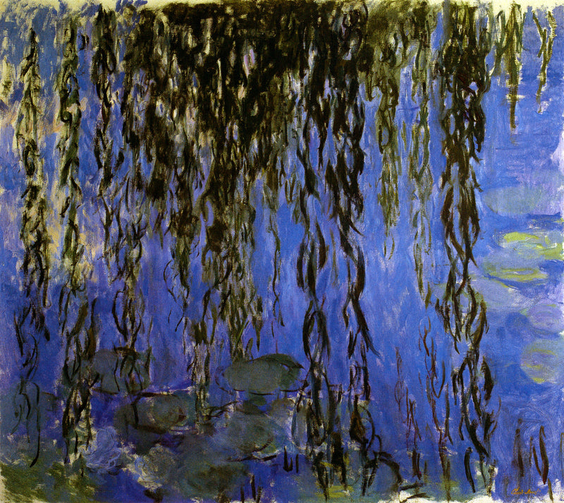 Seerosen mit Weidenzweigen - Claude Monet