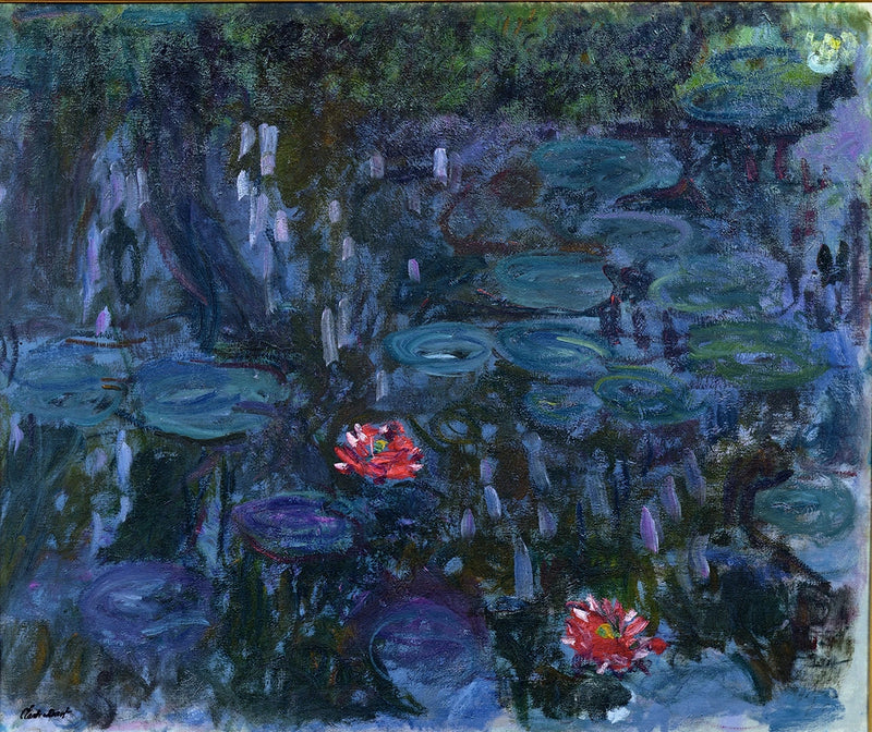 Seerosen, Weidenreflexionen, Marmottan W1859 - Claude Monet