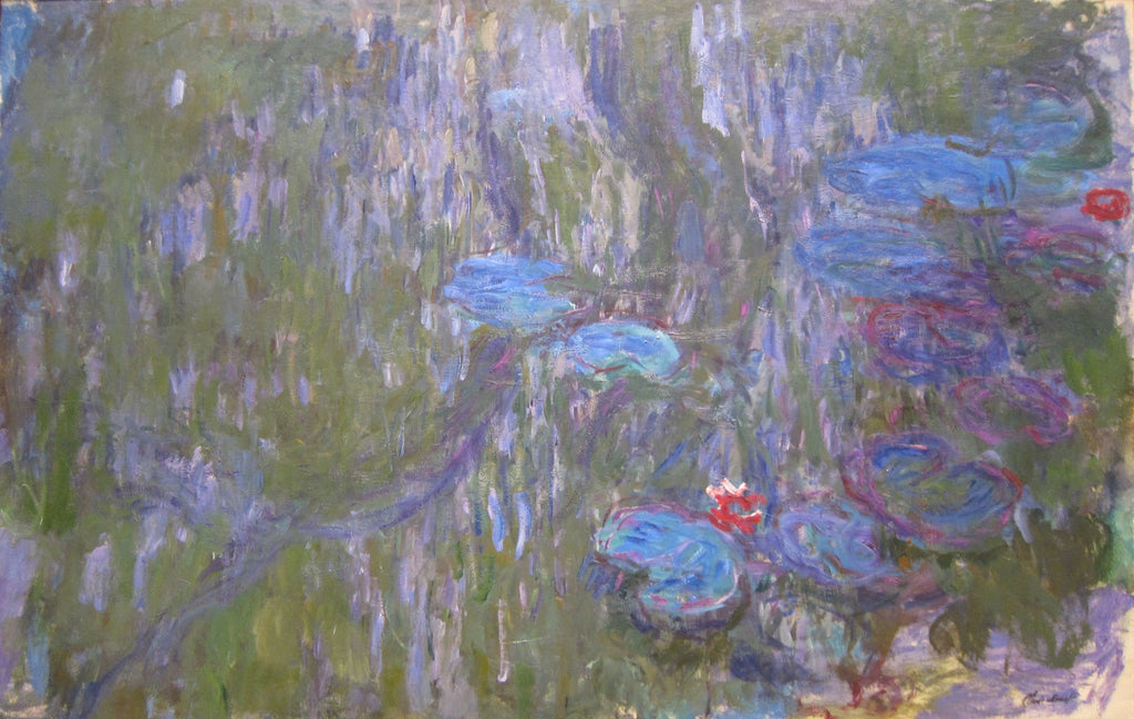 Nymphéas, reflets de saule de Claude Monet, vers 1918 – collection particulière, W1860