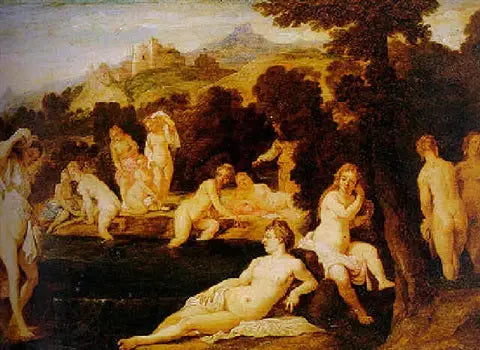 Nymphen im Bad - David Teniers der Jüngere