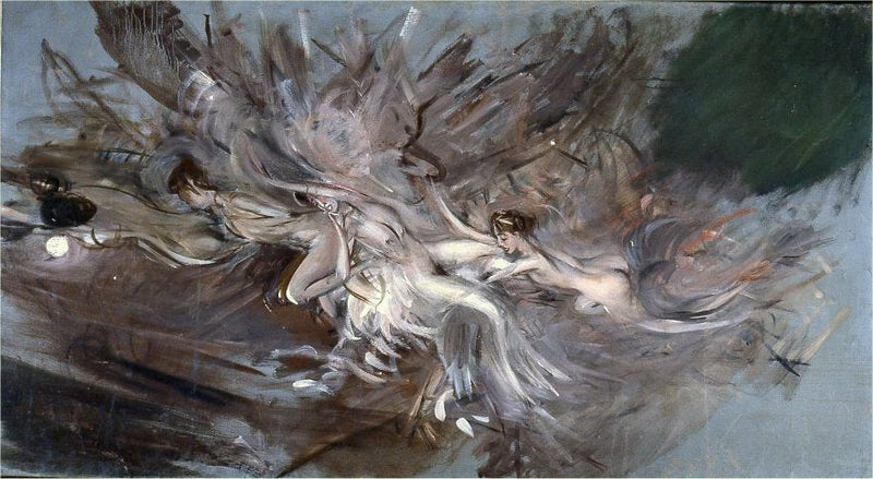 Nymphen im Mondschein - Giovanni Boldini