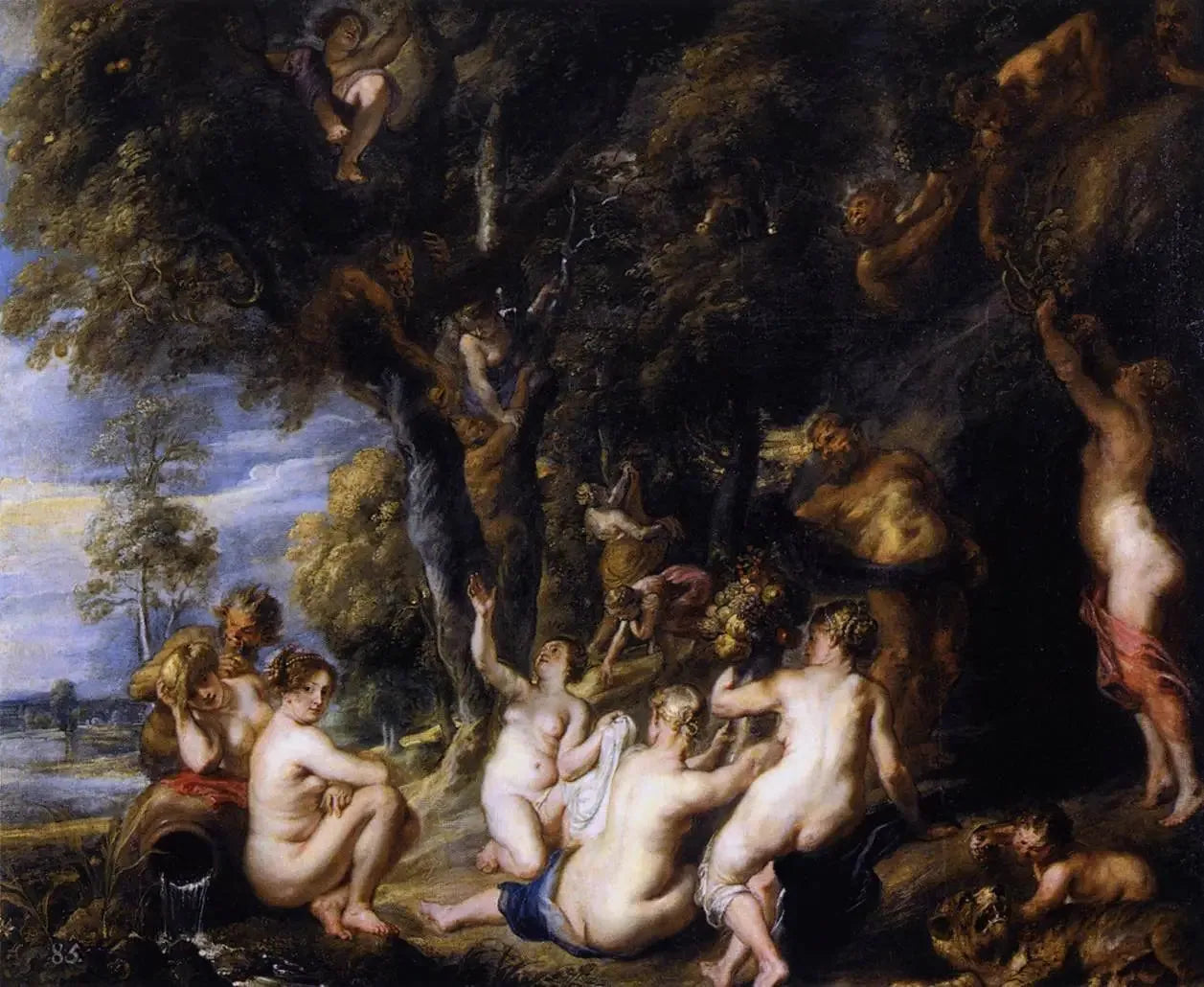 Nymphes et Satyres - Peter Paul Rubens image 1 reproduction réalisée par Alpha Reproduction