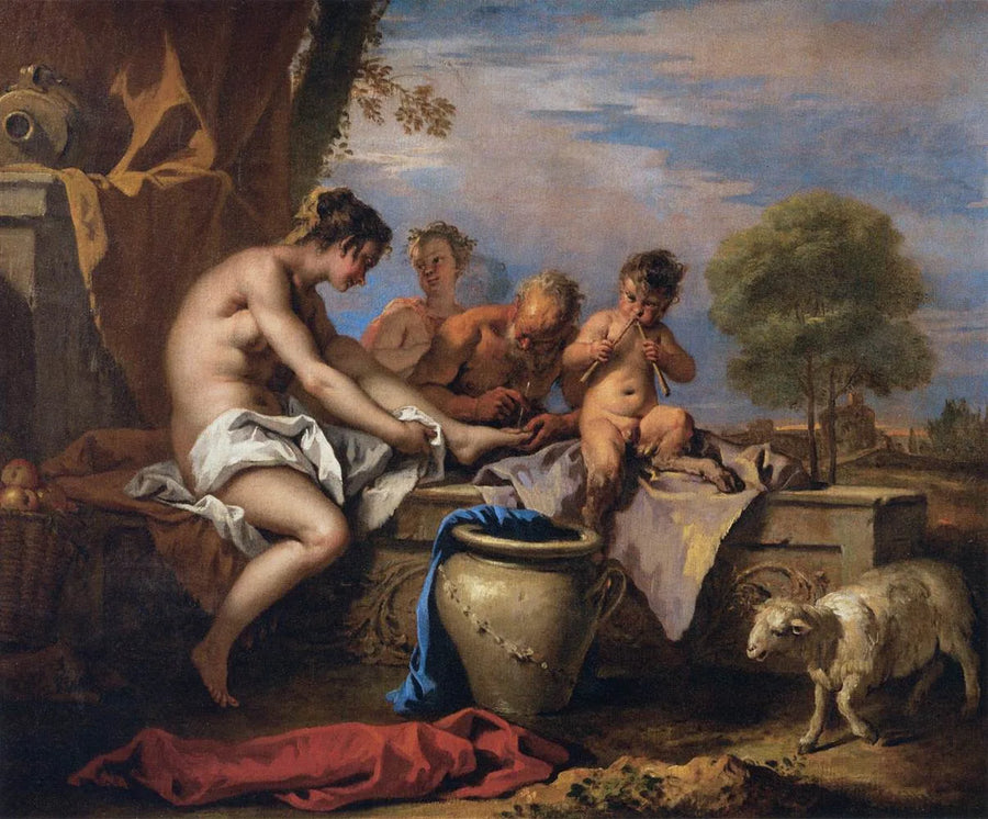 Nymphen und Satyrn - Sebastiano Ricci