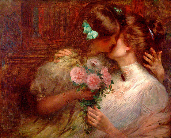 O beijo - Eliseu Visconti image 1 reproduction artisanale de tableau