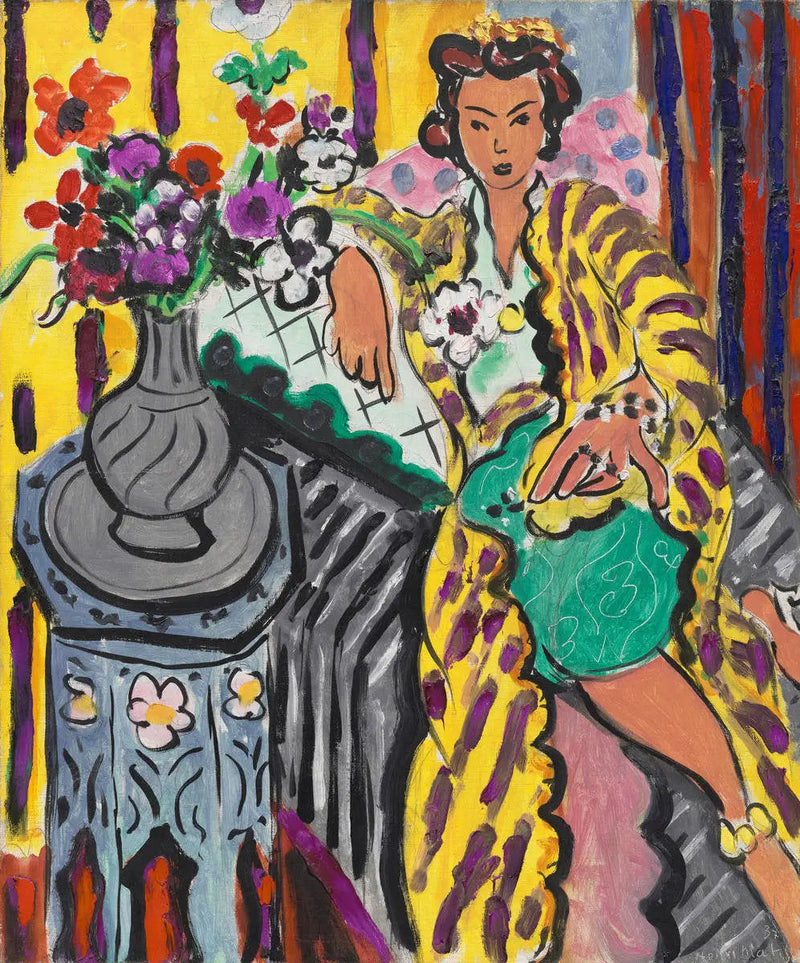 Odaliske mit gelbem persischem Kleid - Henri Matisse
