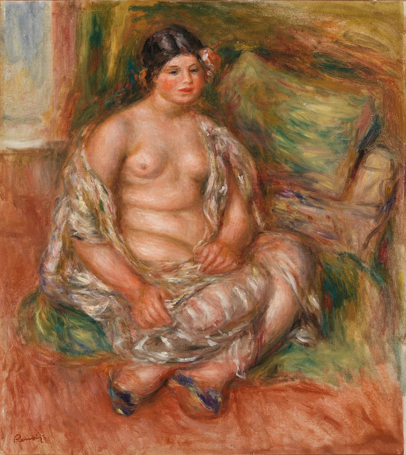 Sitzende Odaliske (Sitzende Odaliske) - Pierre-Auguste Renoir
