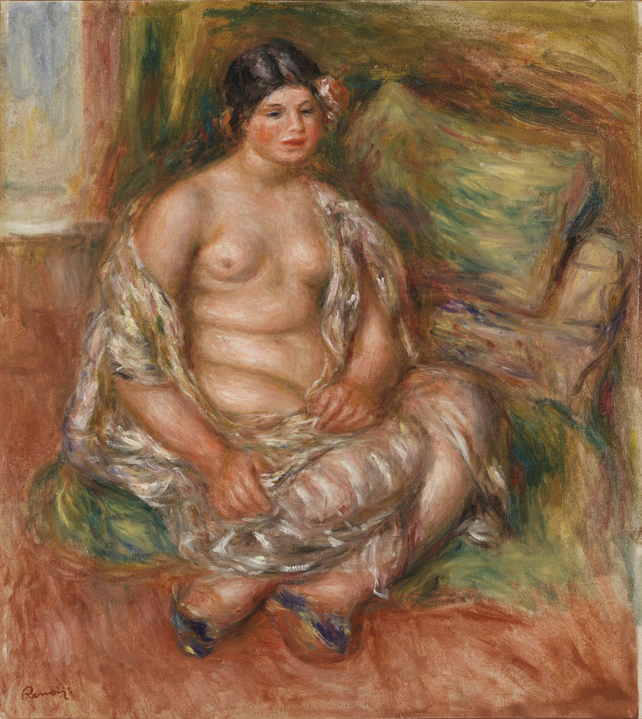 Sitzende Odaliske (Sitzende Odaliske) - Pierre-Auguste Renoir