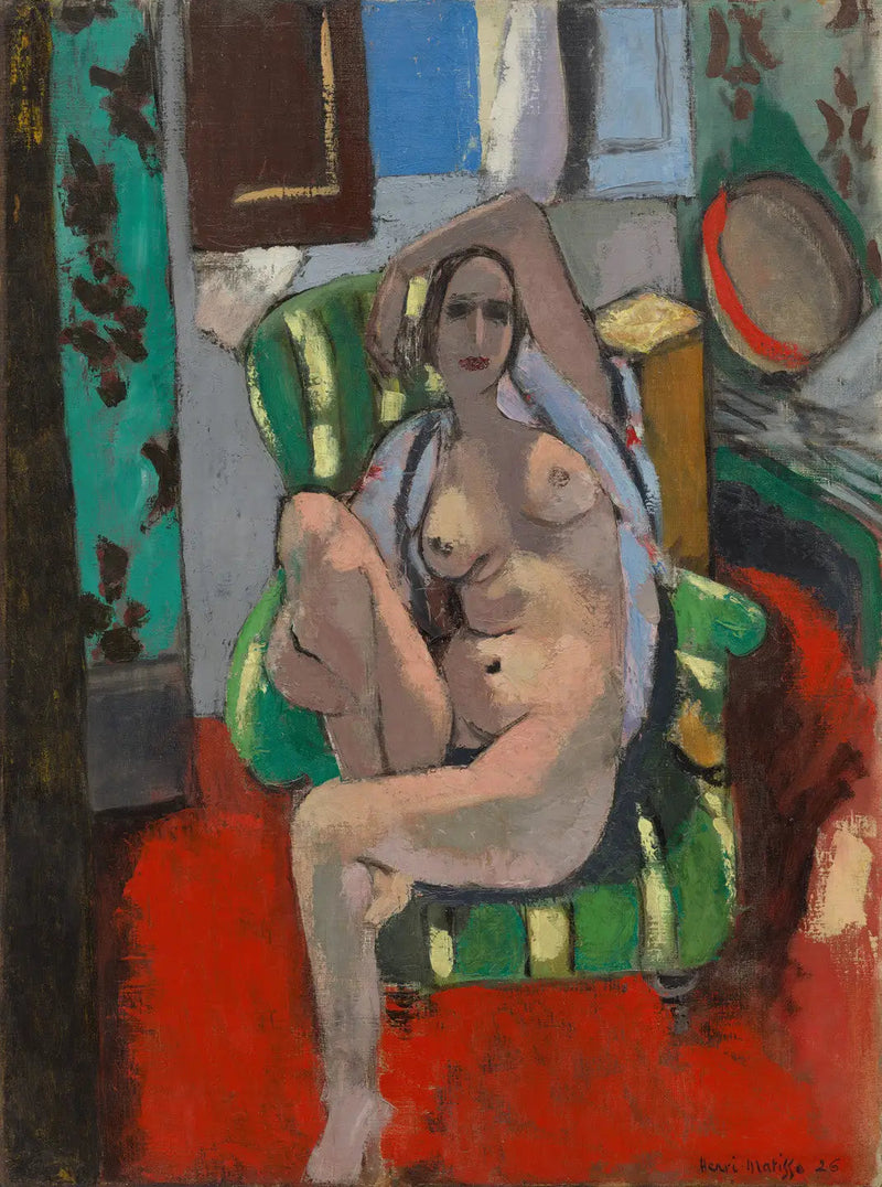 Odaliske mit Tamburin - Henri Matisse