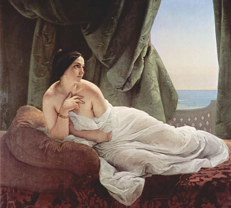 Odalisque ausgelegt - Francesco Hayez