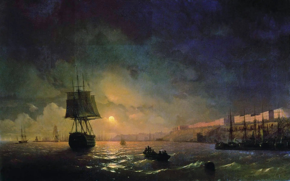 Odessa au clair de lune - Ivan Aïvazovski image 1 copie peinte à la main à l’huile