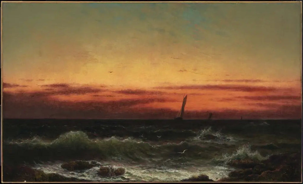 Off Shore : Après la tempête - Martin Johnson Heade image 1 tableau peint à l’huile sur toile