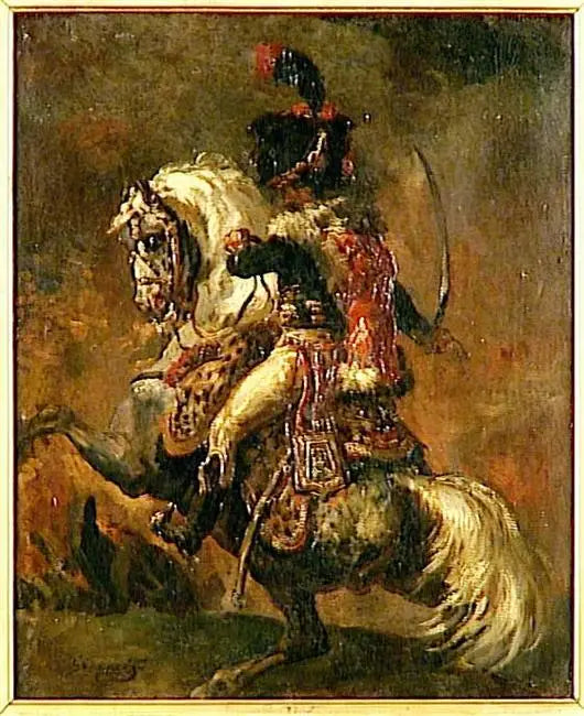 Offizier der Kavallerie der kaiserlichen Garde im Angriff - Théodore Géricault
