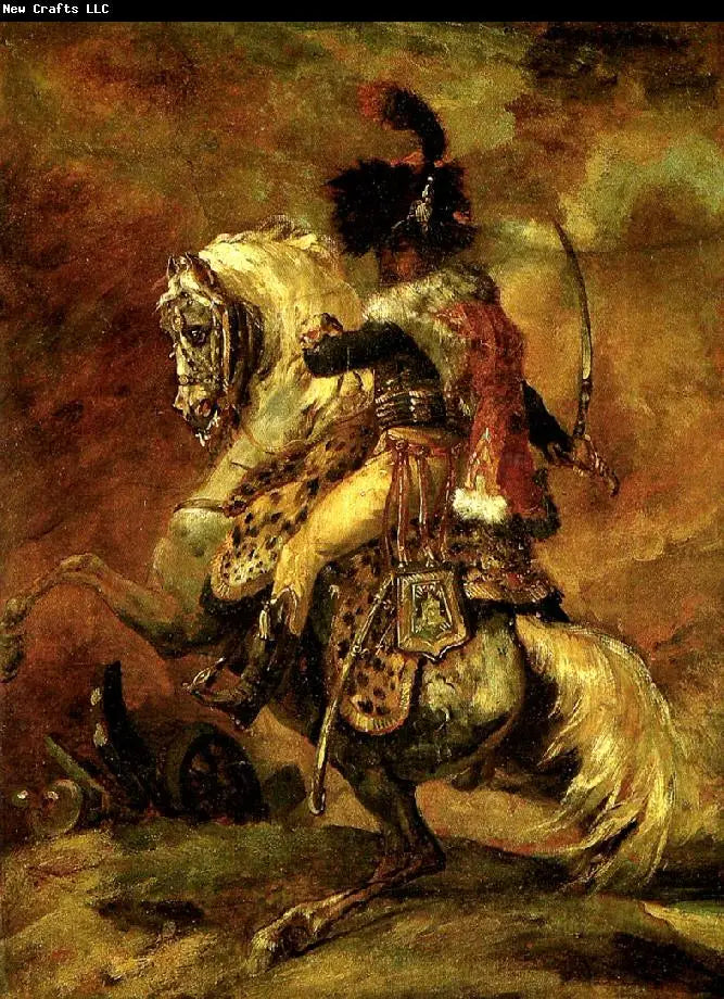 Offizier der Kavallerie der kaiserlichen Garde im Angriff - Théodore Géricault
