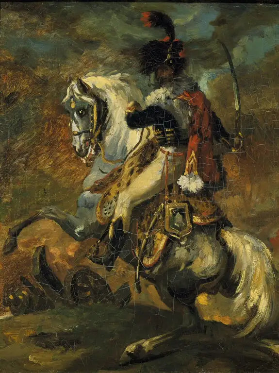 Offizier der kaiserlichen Gardejäger zu Pferd - Théodore Géricault