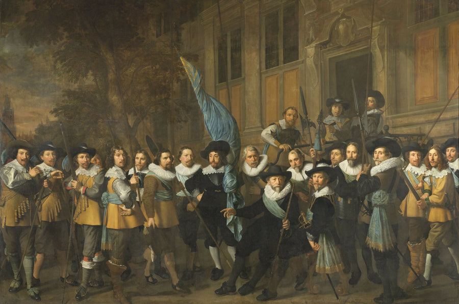 Officiers et autres tireurs du district IV d'Amsterdam dirigés par le capitaine Jan Claesz van Vlooswijck et le lieutenant Gerrit Hudde - Nicolaes Eliaszoon Pickenoy
