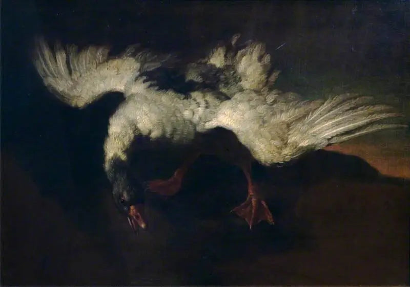 Gans mit ausgebreiteten Flügeln - George Stubbs