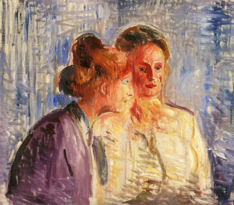 Olga und Rosa Meissner - Edvard Munch