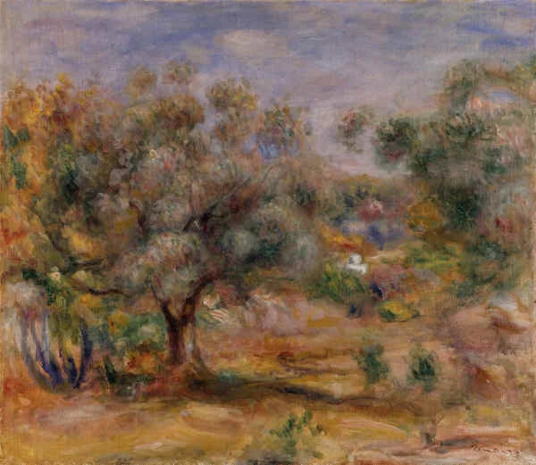 Olivenbäume im Garten der Collettes - Pierre-Auguste Renoir