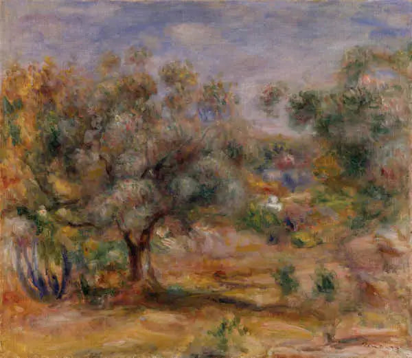 Olivenbäume im Garten der Collettes - Pierre-Auguste Renoir