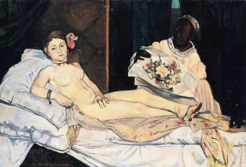 Olympia, Kopie nach Manet - Paul Gauguin