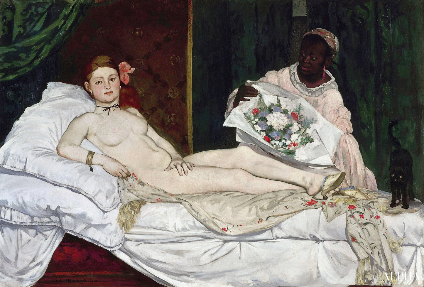 Reproduction du tableau « Olympia - Edouard Manet » par Alpha Reproduction en peinture à l’huile
