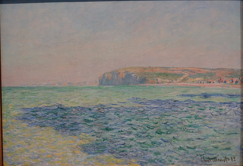 Die Schatten auf dem Meer, die Klippen von Pourville - Claude Monet