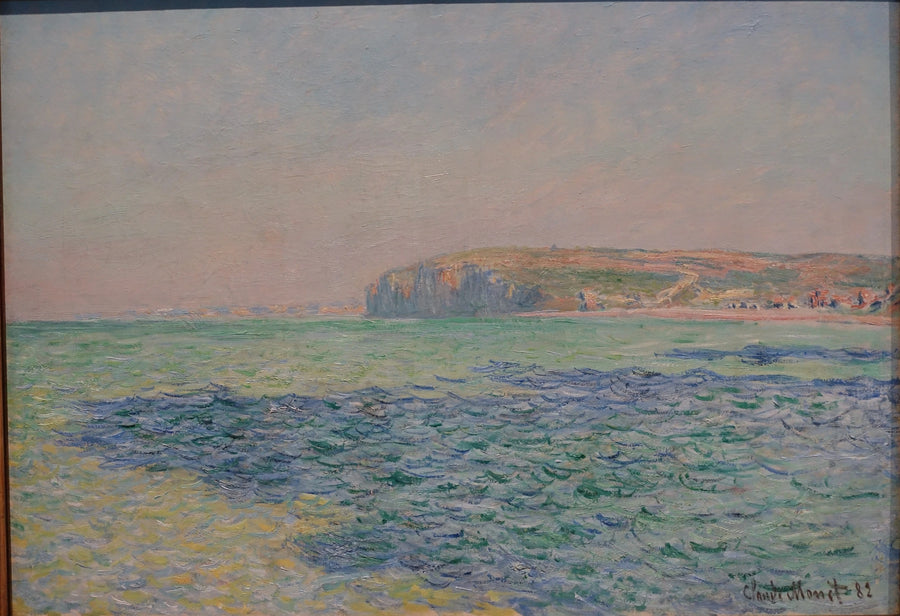 Die Schatten auf dem Meer, die Klippen von Pourville - Claude Monet