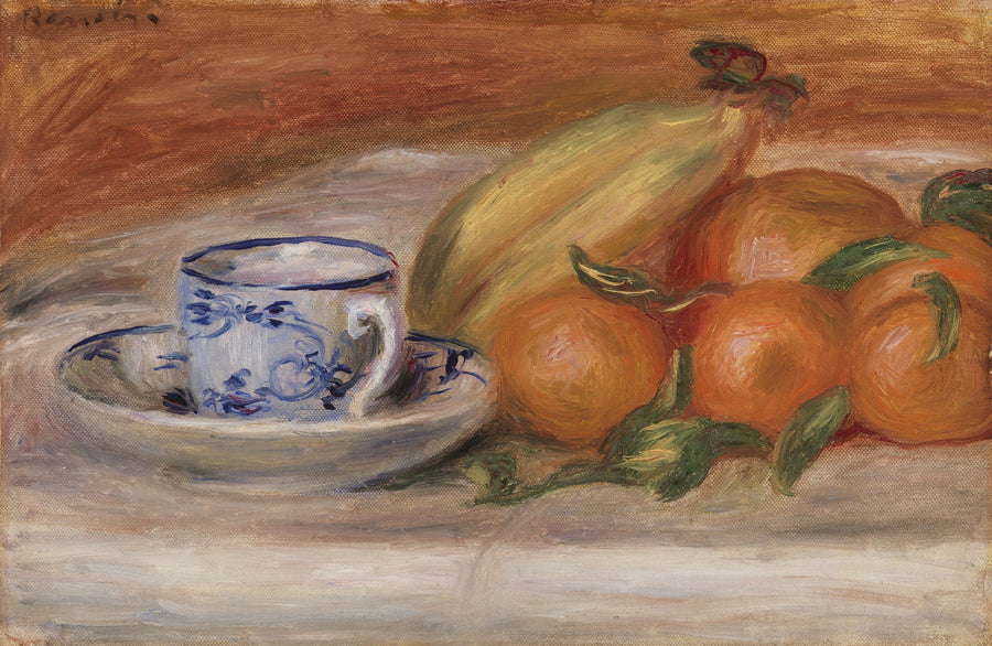 Orangen, Bananen und Tasse Tee (Orangen, Bananen und Tasse Tee) - Pierre-Auguste Renoir