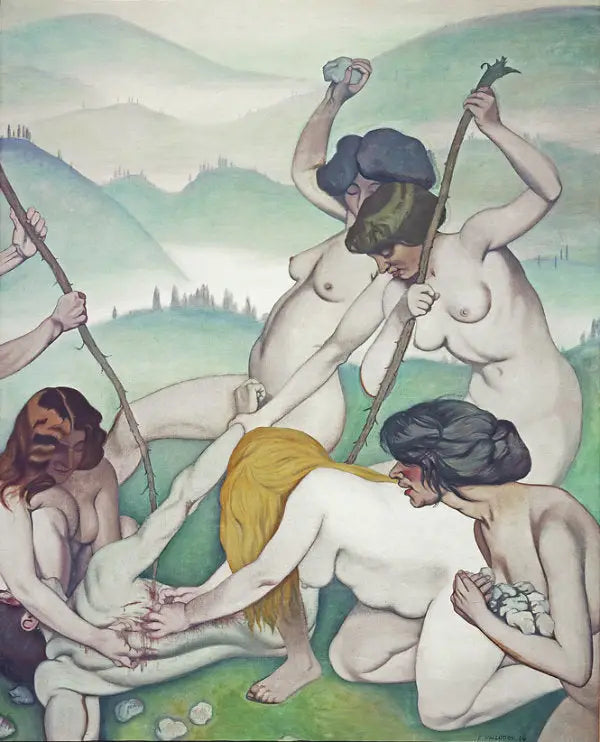 Orpheus zerrissen von den Mänaden - Félix Vallotton