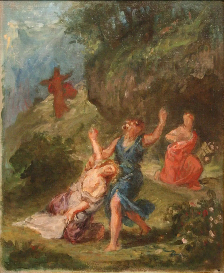 Orpheus rettet Eurydike - Eugène Delacroix