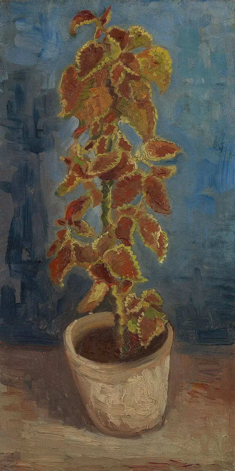 Reproduction du tableau « Ortie flamboyante en pot de fleurs - Vincent van Gogh » par Alpha Reproduction en peinture à l’huile