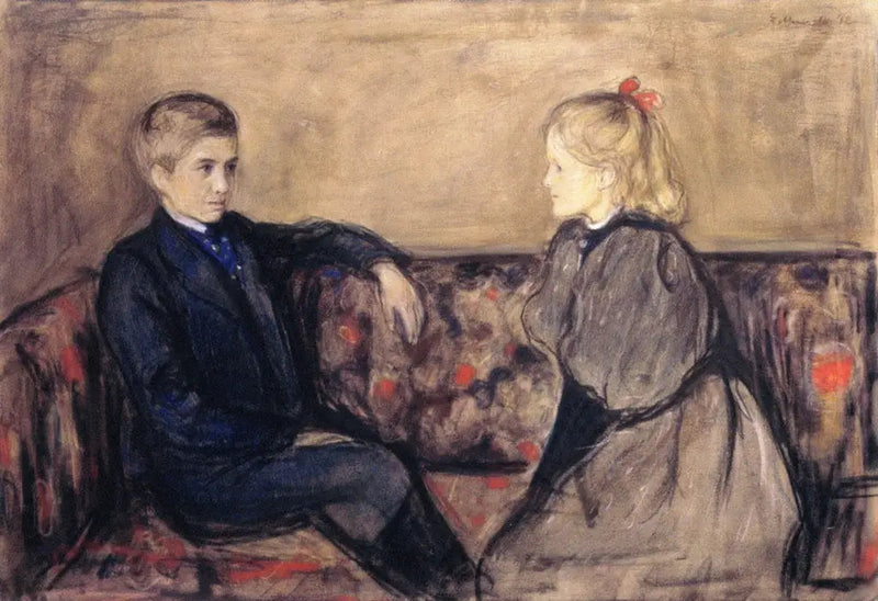 Oscar und Ingeborg Heiberg - Edvard Munch