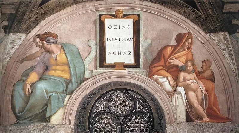 Osias, Joatham und Achaz - Michelangelo