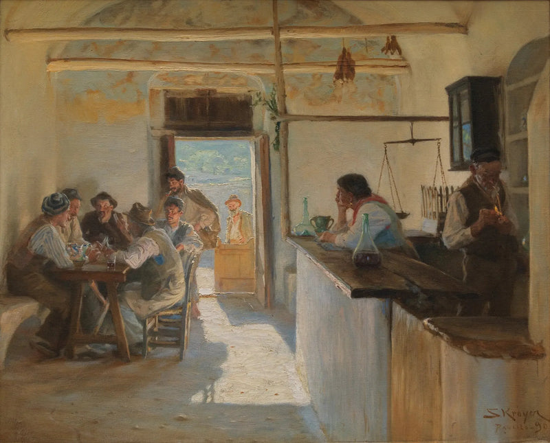 Osteria in Ravello. - Peder Severin Krøyer