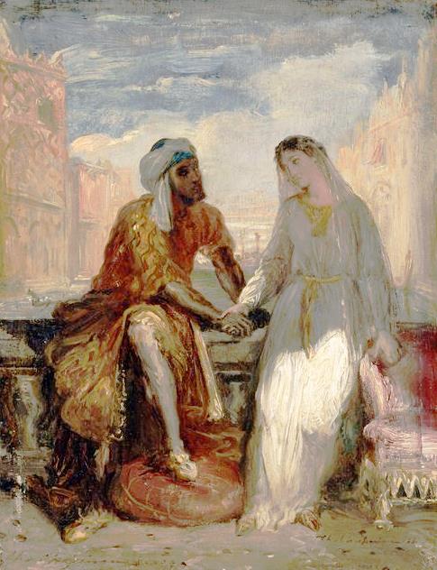 Othello und Desdemona in Venedig - Théodore Chassériau